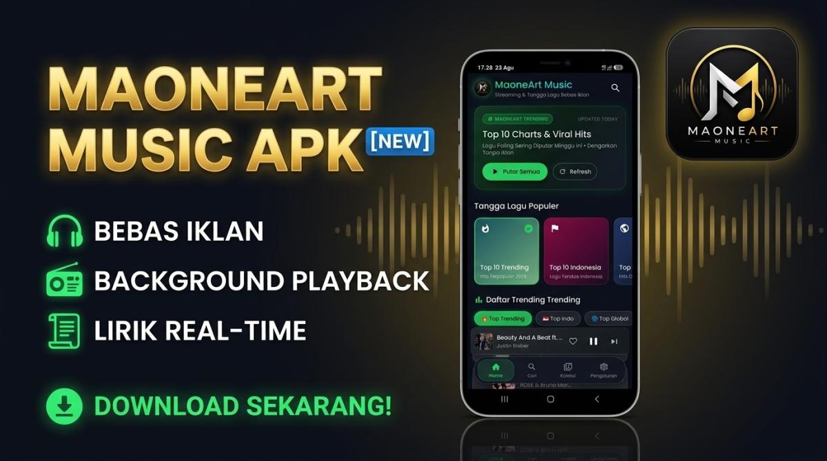 Download MaoneArt Music APK v1.0: Aplikasi Pemutar Musik Modern & Bebas Iklan untuk Android