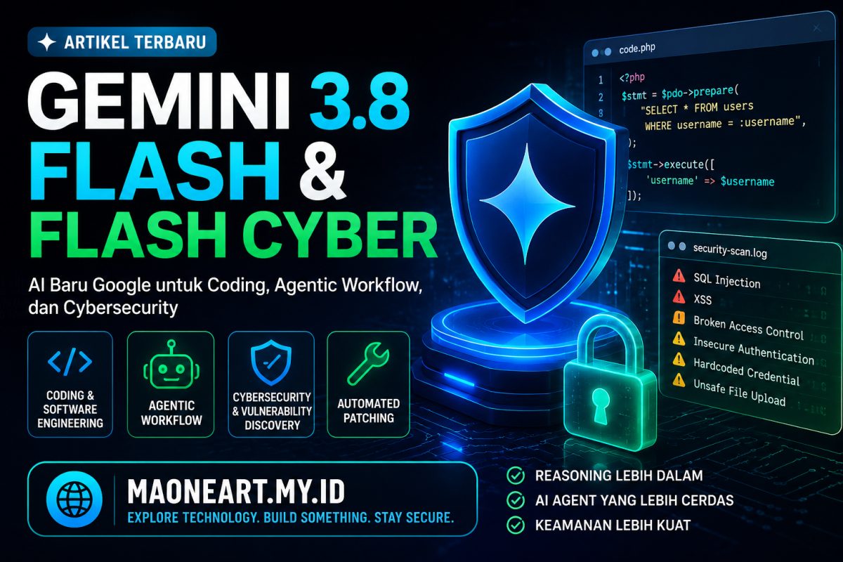 Gemini 3.8 Flash dan Gemini 3.8 Flash Cyber: AI Baru Google untuk Coding, Agentic Workflow, dan Cybersecurity
